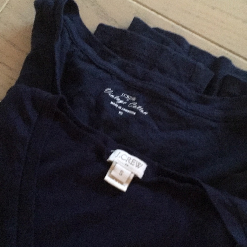 Set of 2 navy blue crew T-shirt’s